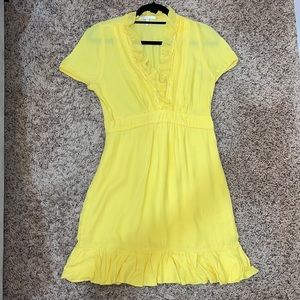 Yellow Ruffled Dress
